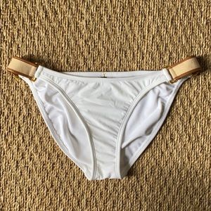 VIX white bikini bottom